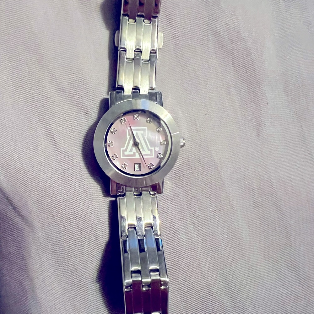Silver ladies University of Arizona watch